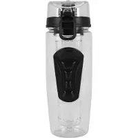 MaxPower 1000 ml/32 oz Fruit Infusing Infuser Water Plastic Sports Detox Health black