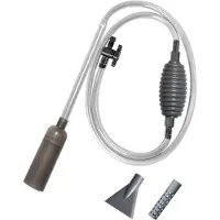 Jojomino Aquarium-Wasserwechsler mit Filterdüse, Hand-Aquarium-Kiesreiniger, abnehmbarer Siphonschlauch