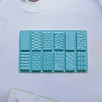 MaxPower Schokoriegelform, 3D Silikonform Blau