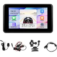 Semoic 5 Zoll tragbare Motorrad-DVR-Dashcam Carplay An