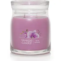 Yankee candle Wild Orchid Scented Signature Kerze im mittelgro en Glas, 384 ml, 2-Docht-Kerze, ber 35 Stunden Brenndauer