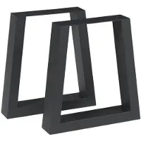 Helloshop26 Tischfüße - - 2er-Set - Lackierter Stahl - 42 x 40 cm - Modernes DIY-Design