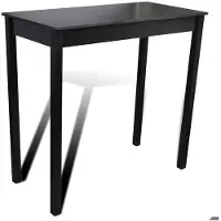 Helloshop26 Hochbartisch Stehtisch Bistro Schwarz MDF 115 cm 0902115