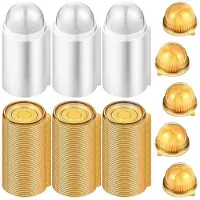 Spactz Lot von 100 Mini-Cupcake-Boîtes aus transparentem Kunststoff, einzeln enthalten