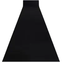 Rugsx Läufer Antirutsch RUMBA einfarbig schwarz 60 cm 60x440 cm