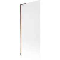 Mexen Next L Badewannenabtrennung 1-flügelig 80 x 150 cm, mattiert, Roségold - 895-080-000-03-30-60
