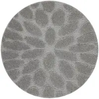 Rugsx Badteppich SUPREME Kreis STONES, Steine, rutschfest, weich – grau Kreis 67 cm