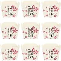 ABOOFAN 100 papier-muffinförmchen quadratisch mit blumenmuster