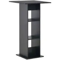 Helloshop26 Hochkant-Esstisch Stehbar Bistro Schwarz 110 cm 0902114