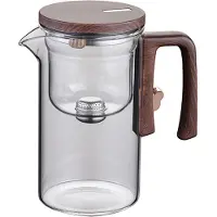 Melitt 720 Ml Aus Glas, Wassertrennung, Innenbehälter, Magnetschalter mit Einem , Teefiltration, Tassenset Holzgriff