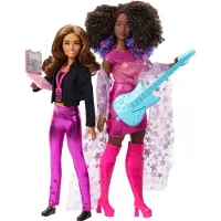 Barbie Careers Karriere des Jahres 2 Puppen & Zubeh r mit Musikstar und Tourmanager in abnehmbarer Mode