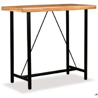 Helloshop26 Hochstuhl Stehtisch Bar Bistro aus massivem Sheesham Holz 120 cm 0902088
