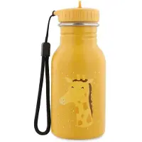 Trixie Gourde Kinder - - Herr Giraffe - 350 ml - Edelstahl - Einfach zu öffnender Auslauf, Tragegriff