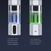 Torribaly PEM-Elektrolyse-Wasserstoffgenerator, 8000PPB-Display, tragbare wiederaufladbare Wasserflasche, Silberweiß