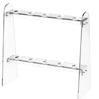 Torribaly Acryl Champagner Glas Halter Stehen 2 Tier Wand mit 10 Slots für Party Arbeitsplatte