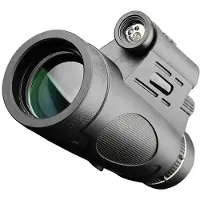 TAUOH 12x50 Monokulares BAK4-Prisma Tragbares HD-Monokular-Teleskop Beleuchtetes Teleskop Zur Vogelbeobachtung Wandermonokular, Standard