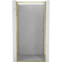 Mexen Exo Duschdrehtür 75 cm, transparent, gold - 817-075-000-50-00