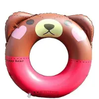 MaxPower Aufblasbarer Schwimmring mit Cartoon-Bär für Kinder