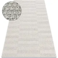 Rugsx Teppich ORIGI 3736 creme - Bretter flachgewebte SISAL schnur 116x170 cm