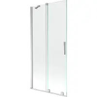 Mexen Velar 2-Flügel-Badewannenwand Regulierbare 95 x 150 cm, transparent, chrom - 896-095-000-01-01