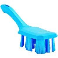 Vikan UST 4179-3 Spülbürste, blaue Hartfasern, kurzer Griff, 70x260mm