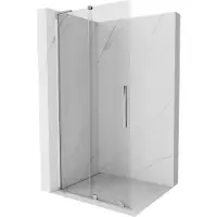 Mexen Velar L Duschwand schiebbar Walk-in 100 x 200 cm, transparent 8 mm, Chrom - 871-100-003-03-01