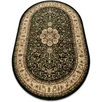 Rugsx Teppich ROYAL ADR Oval modell 521 grün 100x180 cm
