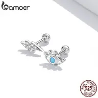 MaxPower (925 Silber) Bamoer Eye Of Lightning Ohrring 925 Sterling Silber Blue Eye Lucky Ohrstecker Geschenk