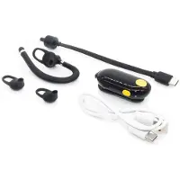 Melitt UHF 400–470 MHz 0,5 W Mini-Walkie-Talkie mit Ohrbügel, Zwei-Wege-Kommunikation