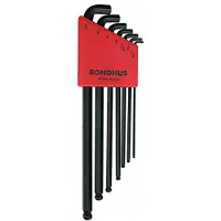 Bondhus 16592 Set mit 7 Balldriver Stubby L-Schraubenschl sseln, Gr en 1,5 6 mm