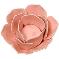ABOOFAN 2Stk Keramik Kerzenständer Pink Für Gartendeko Geschenkidee