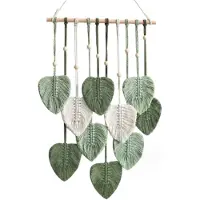 Semoic Wandbehang Boho Dekor, handgemachte Garn gewebte Kunst