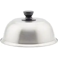 Torribaly Grill Dome Cover Edelstahl Burger Runde Topfdeckel für Kochgeschirr Küche Burger Barbecue Steaks