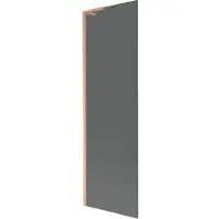 Mexen Next L Badewannen-Faltwand 1-flügelig 60 x 150 cm, Graphit, gebürstetes Kupfer - 895-060-000-03-40-65