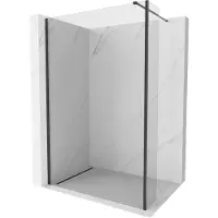 Mexen Kioto Walk-in Duschwand 95 x 30 cm, transparent, schwarz - 800-095-212-70-00-030