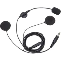 Jehiatek U94 PTT Motorradhelm-Headset 3,5-mm-Stecker Walkie-Talkie Zweiwege für Polizisten mit Helm