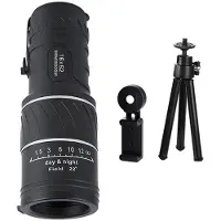 Semoic Leistungsstarkes Monokular-Teleskop-Set, 16 X 52 Zoom, Nachtsichtfernrohr mit Großer Reichweite für Outdoor-Camping, Vogelbeobachtungswerkzeuge