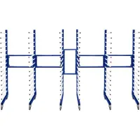 Monster Racking Kombi-Sprüh-Trockengestell-Wagen x 3 & Verbindungskit Mobile Trockenlagerung