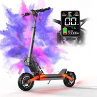 JOYOR S5-Z - Faltbarer Elektroroller - Motor 600W - Batterie 48V 13Ah - Reichweite 45km - 10'' Reifen - Max 45KM/H - Schwarz