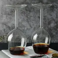 Semoic 14 Fl Oz Upside Down Cocktailglas Wein Einzigartiger Spaß Umgedreht 2St