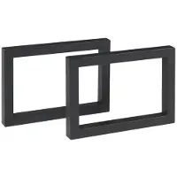 Helloshop26 Tischbeine - - Set von 2 - Lackierter Stahl - 35 x 50 cm - Modernes Design
