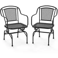 Helloshop26 Set aus 2 Gartenstühlen 61 x 54 x 85 cm optimaler Komfort Design