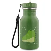 Trixie Gourde Kinder - - Mr Alligator - 350 ml - Edelstahl - Leicht, einfacher Auslauf und Tragegriff