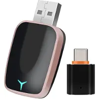Tlily Kabelloser CarPlay Android Auto Adapter, Kabelgebunden auf Kabellos, 2-in-1 -Auto-KI-Box, Plug-And-, zum Konvertieren Geeignet