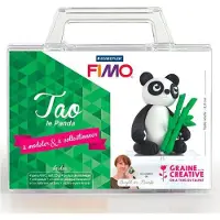 Graine Créative Polymer Clay Set - Tao der Panda Bastelkoffer für Kinder