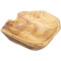 Spactz Hölzerne Obstsalat-Servierschüssel, handgeschnitzte Wurzelschalen, Wohnzimmer, echtes Holz, Süßigkeiten, 2529 cm