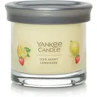 Yankee candle Iced Berry Lemonade Duftkerze, 113 ml, kleiner Becher, Einzeldocht, ber 20 Stunden Brenndauer
