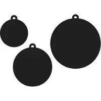 Artémio Ausstechformen - - Lass es schneien - Weihnachtsbaumkugeln - 3 Stück - Mixte