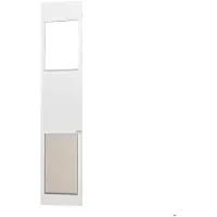 DUOKU Hundetür - - CWM03-XL - Sicherheitsglas - Aluminium - Höhenverstellbar
