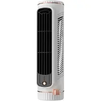Semoic Turmventilator Ohne Flügel, Luftkühler für Den Schreibtisch, Tragbarer, Leiser Büroventilator, für Den Innenbereich im Büro und zu Hause, Weiß